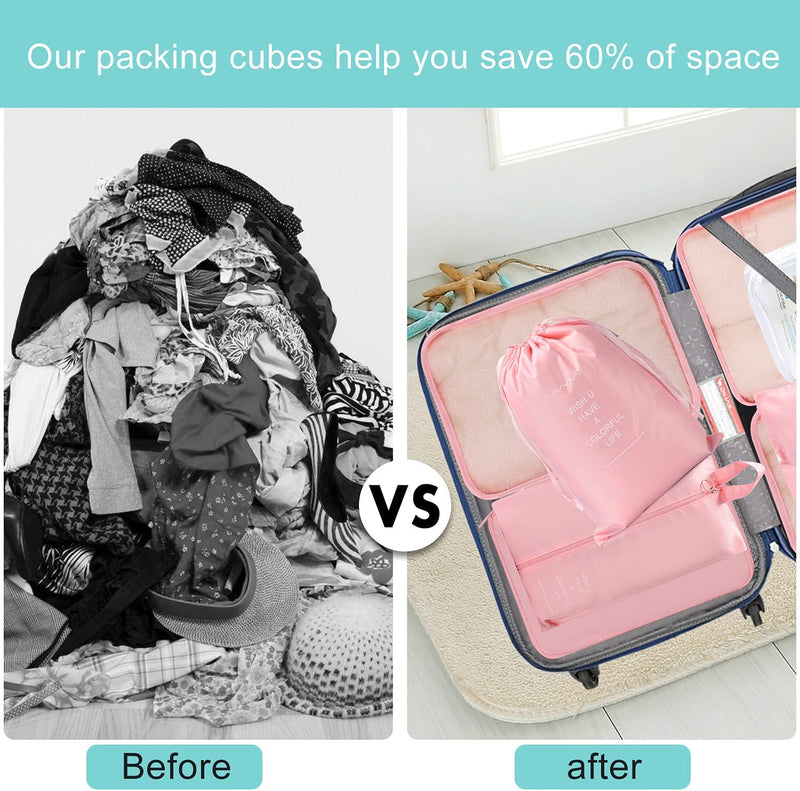 Fine Living Rover 7pc Organizer bag - Pink