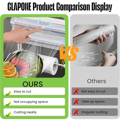 Plastic Film Cutter and Paper Towel Holder - Fine Living