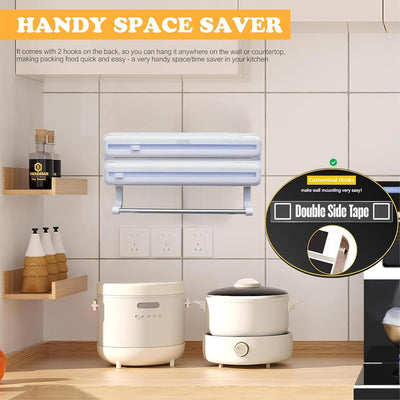 Plastic Film Cutter and Paper Towel Holder - Fine Living