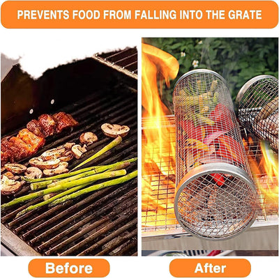 Rolling Grill Basket - Fine Living