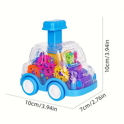 Cartoon Transparent Gear Toy Car