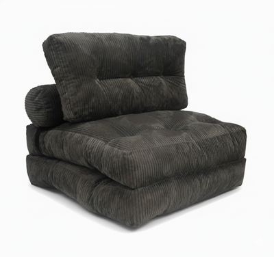 Foldable Chair Bed - Grey - Finery