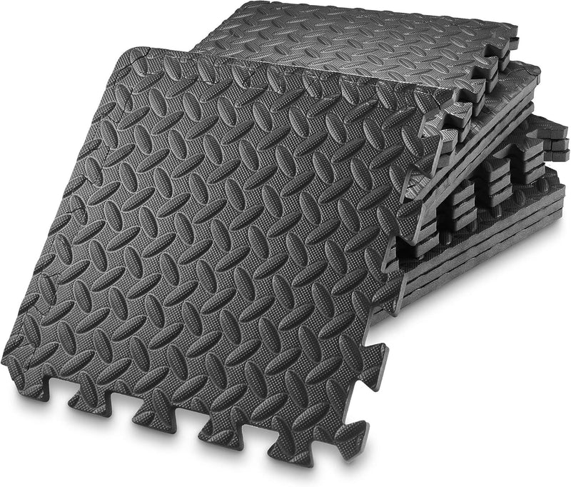Pro EVA Foam 60*60cm Interlocking Tiles -4pc - Black