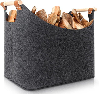 Felt Storage Basket With Handle