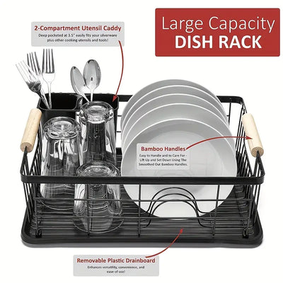 Fine Living Masimo Dish Rack - Black