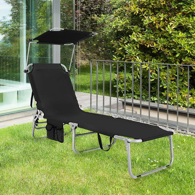 Sun Lounge Chair - Black - Finery