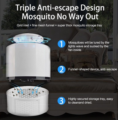 Mosquito Killer - 6 Lights - White - Fine Living
