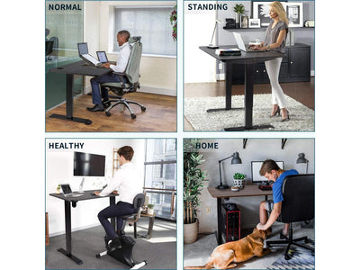 Height Adjustable Office Desk - Black