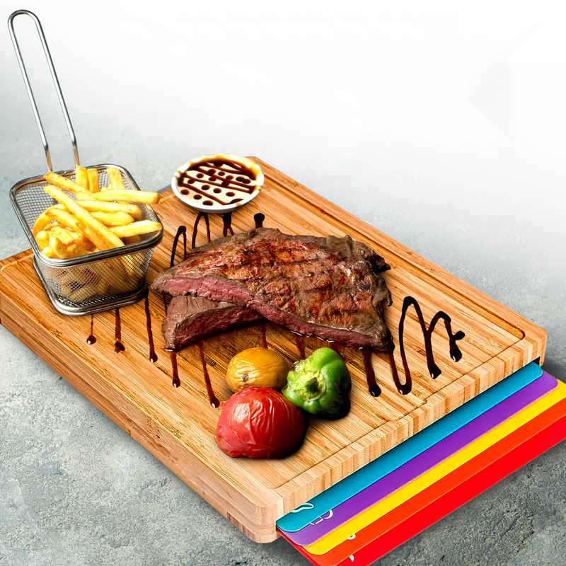 Bamboo Chopping Board Set -Fine Living