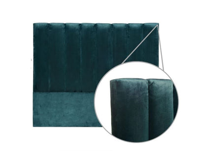 Velvet Dynamo Headboard - King - Green