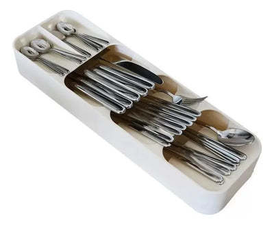Cutlery Drawer Organiser - White