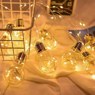 Bulb String Lights - Silver Multi Globes