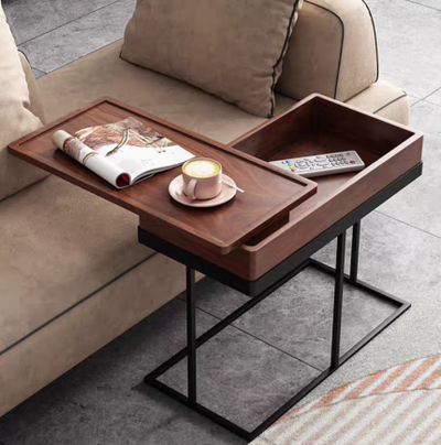 Arcadia Hidden Storage Side Table - Finery