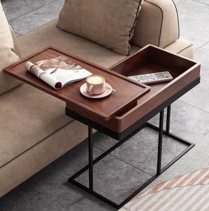 Arcadia Hidden Storage Side Table - Finery