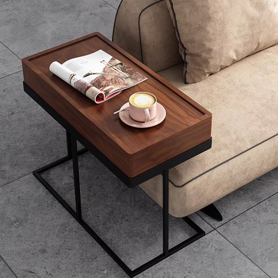 Arcadia Hidden Storage Side Table - Finery