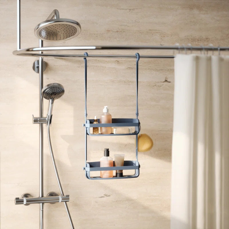 Fine Living 2 Tier Bathroom Caddy- Blue