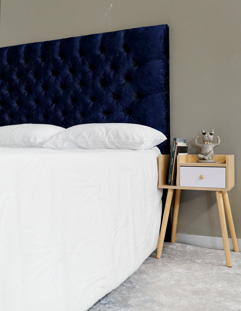 Austin Headboard - King - Velvet Royal Blue