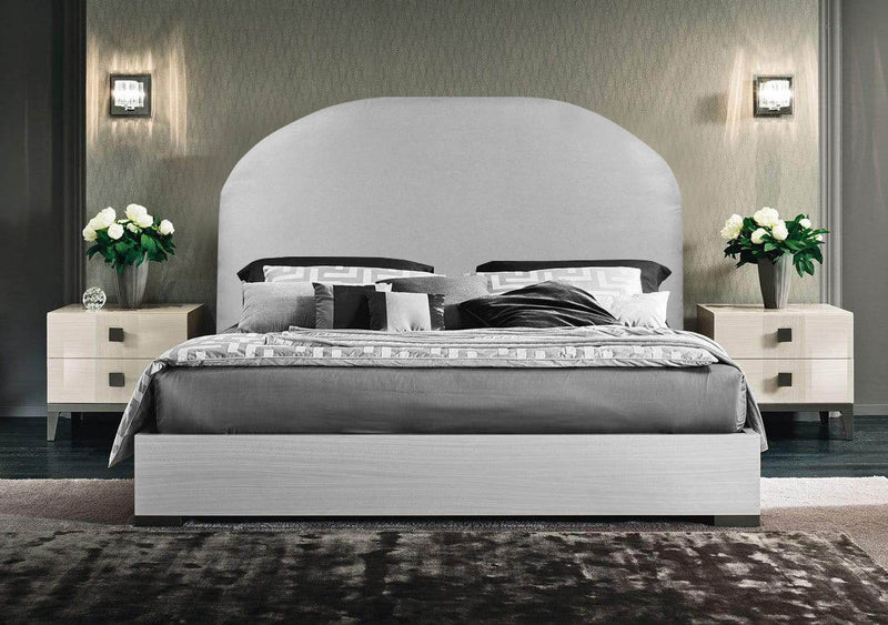 Mystic Arc Headboard - King - Grey