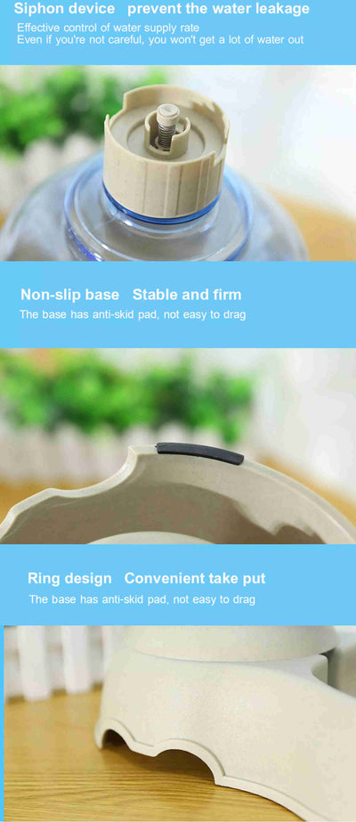 Self-Dispensing Pet Water Bowl - Rex - Blue