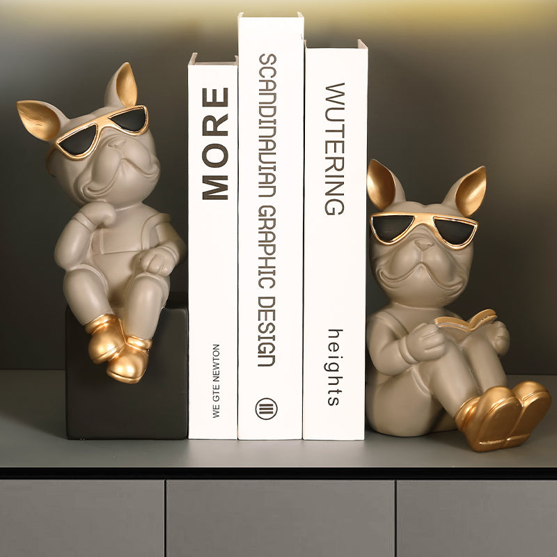 Bulldog Book Holder - Grey