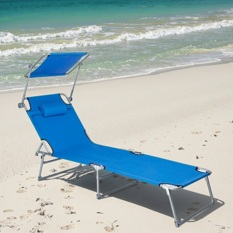 Sun Lounge Chair - Blue - Finery