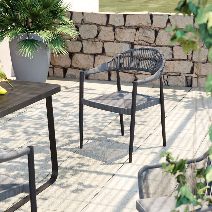 Oslo Rope Chair - Black - Finery