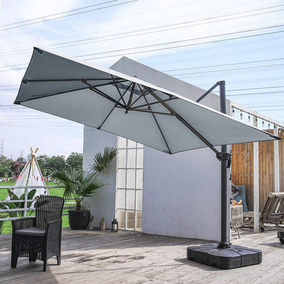 Tahiti Roma Umbrella - Grey - Fine Living