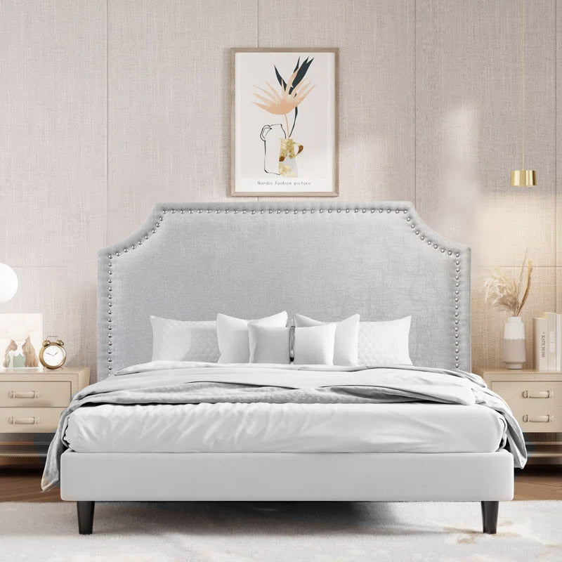 Celestial Crown Headboard - Double - Stone