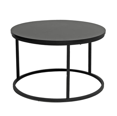 Eclipse 2pc Nesting Tables - Marble White & Black
