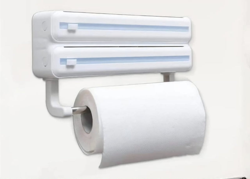 Plastic Film Cutter and Paper Towel Holder - Fine Living