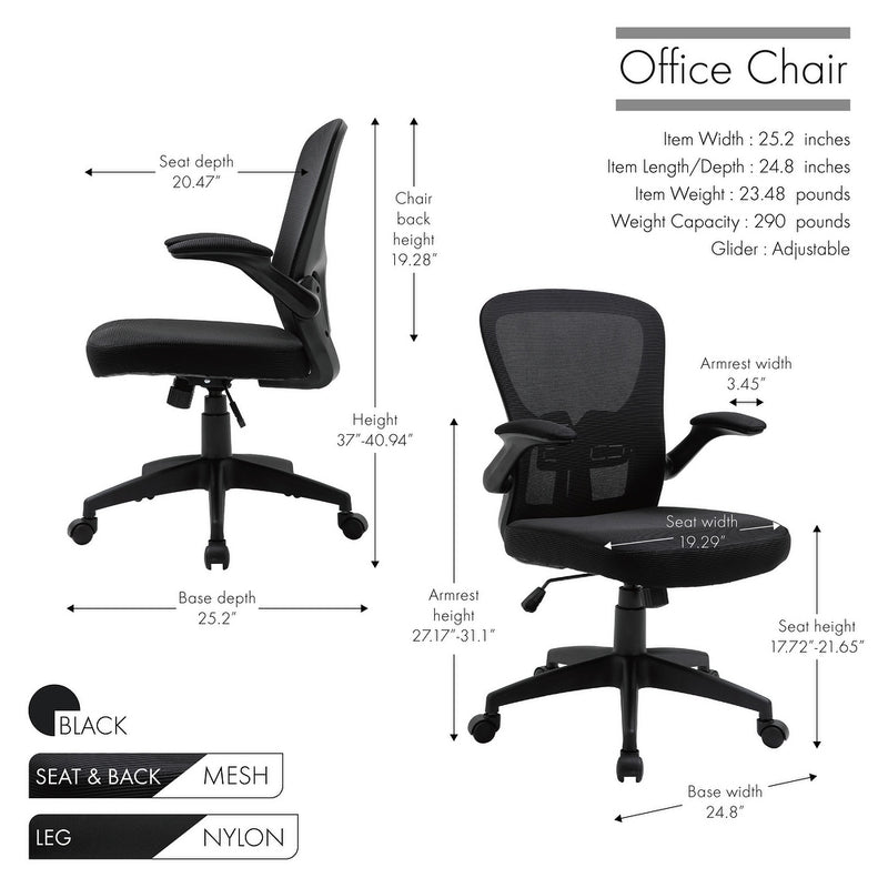 ErgoPrime  Office Chair - Black - Fine living