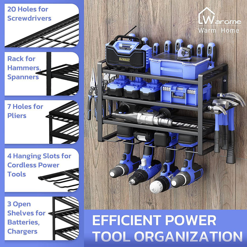 Wall-Mounted Tools Storage Rack