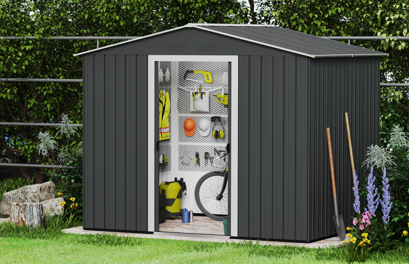Double Door Garden Shed -  Large Fine Living
