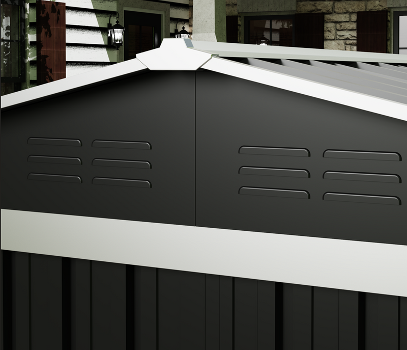 Double Door Garden Shed -  Large Fine Living