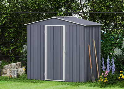 Double-Slope Garden Storage Shed - Fine Living
