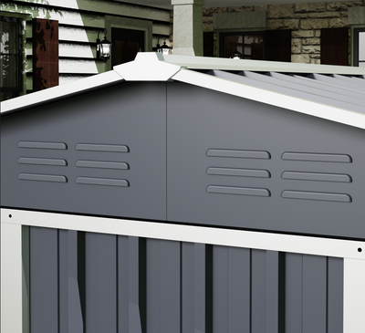 Double-Slope Garden Storage Shed - Fine Living