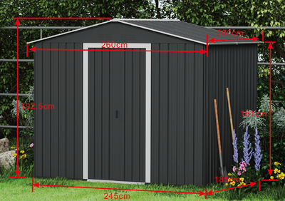Double Door Garden Shed -  Large Fine Living