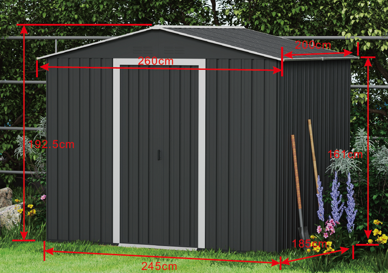 Double Door Garden Shed -  Large Fine Living