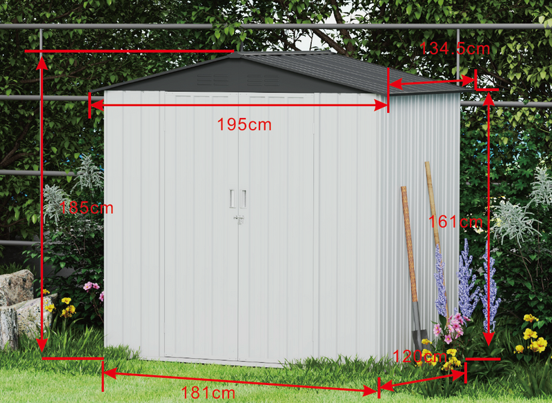 Double Swing Door Garden Shed - Fine Living
