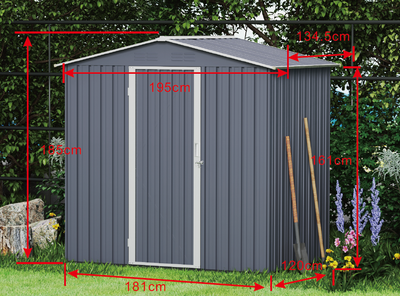 Double-Slope Garden Storage Shed - Fine Living