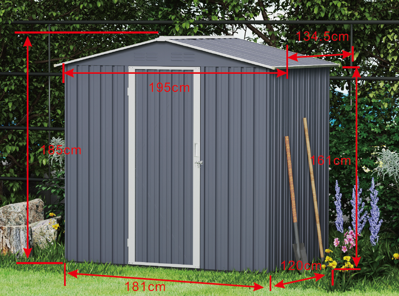 Double-Slope Garden Storage Shed - Fine Living