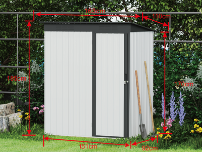 Single Hinge Door Garden Storage Shed - Fine Living