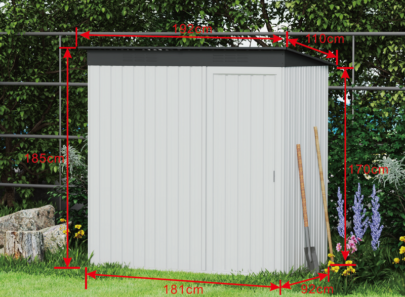 Single Swing Door  Garden Shed - Fine Living