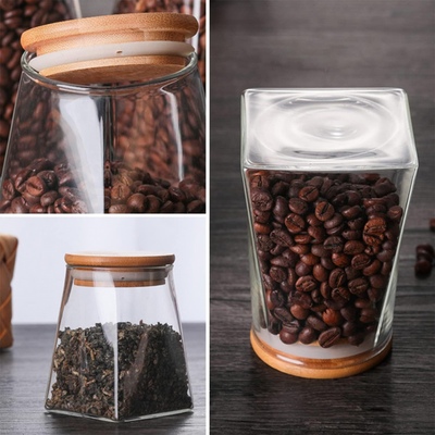 Pantry Prism Jar with Bamboo Lid