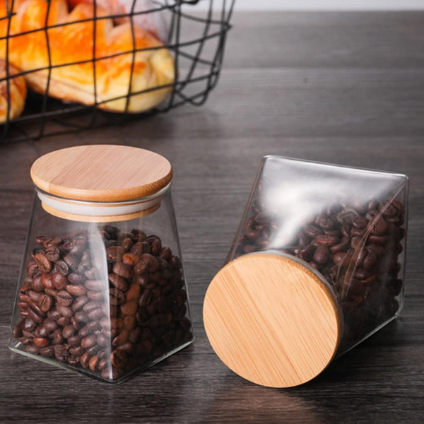 Pantry Prism Jar with Bamboo Lid