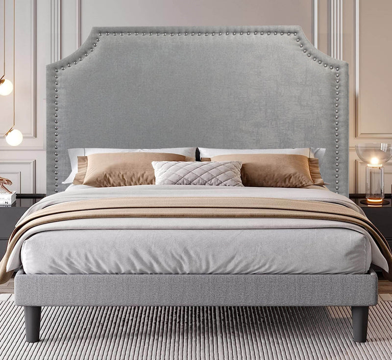 Celestial Crown Headboard - Double - Grey