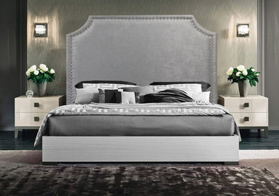 Celestial Crown Headboard - Double - Grey