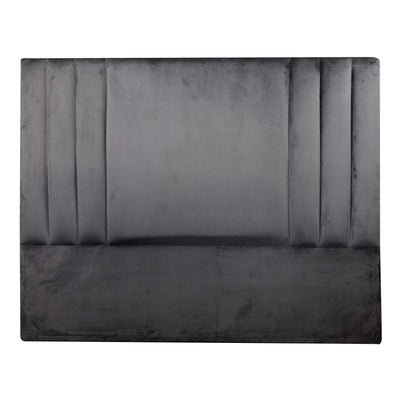 Velvet Dynamo Headboard - King - Grey