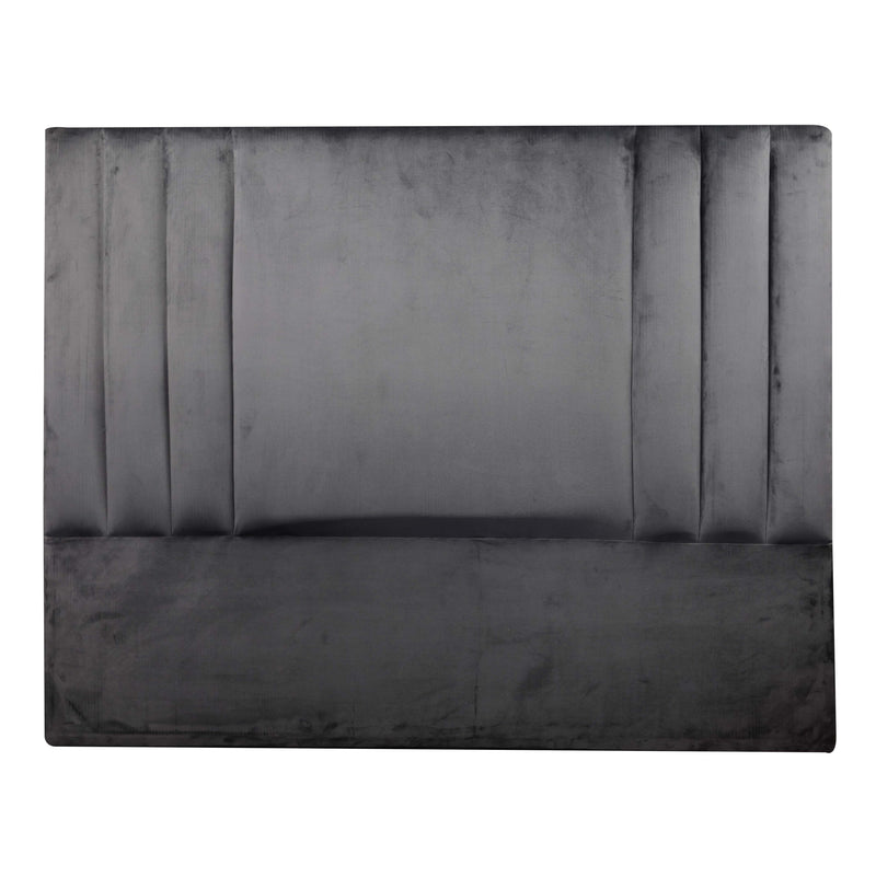 Velvet Dynamo Headboard - King - Grey