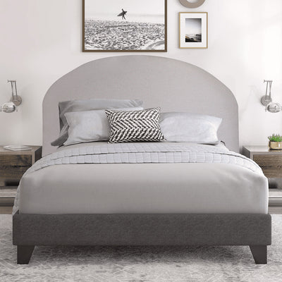 Mystic Arc Headboard - King - Grey